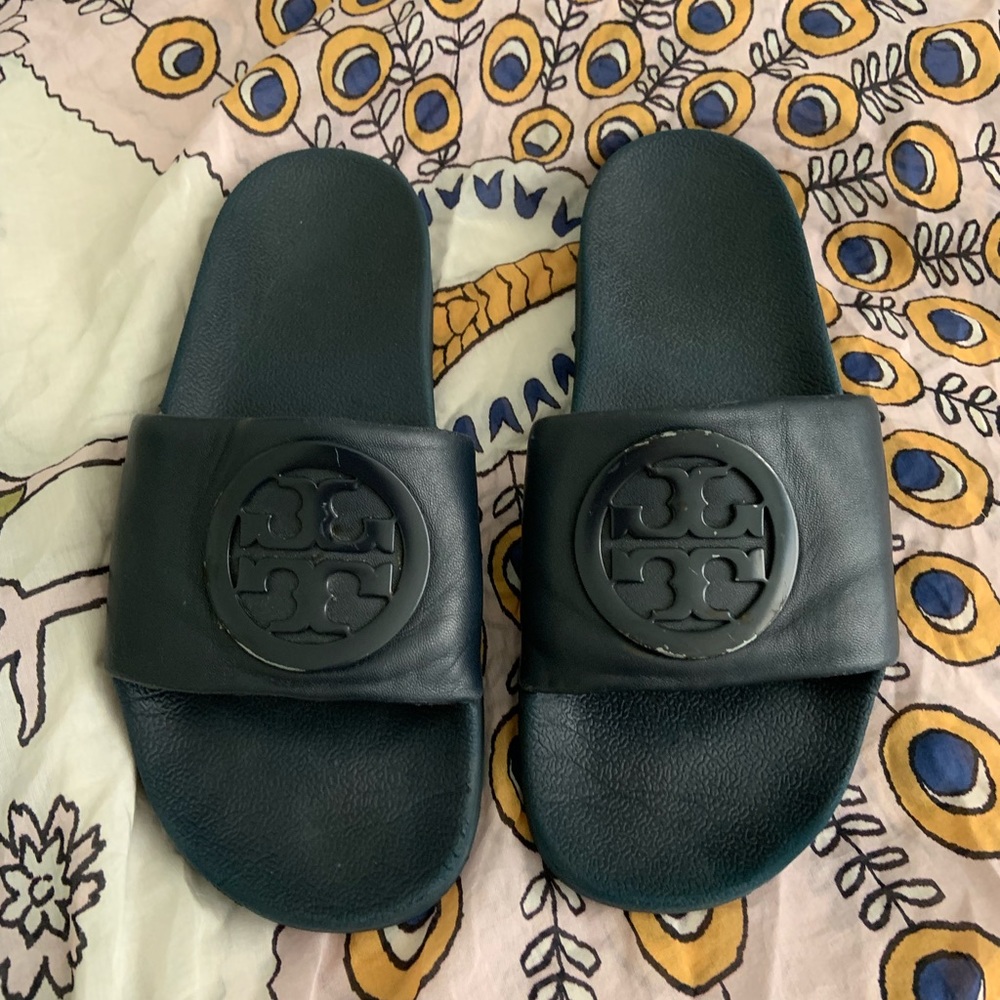 Tory Burch Lina Slides Blue size 7